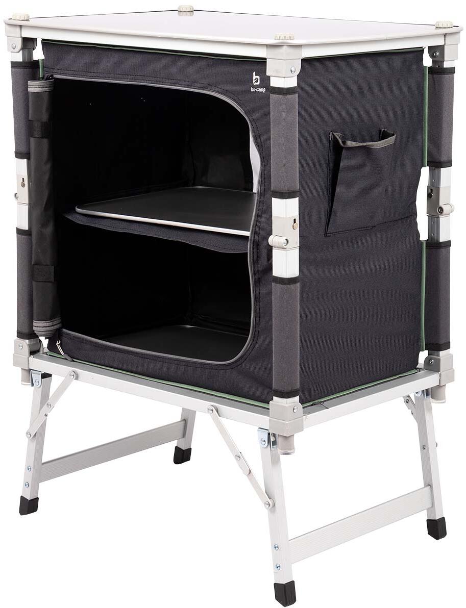 Sammenleggbart campingskap Edith 65x45 cm aluminium forfra