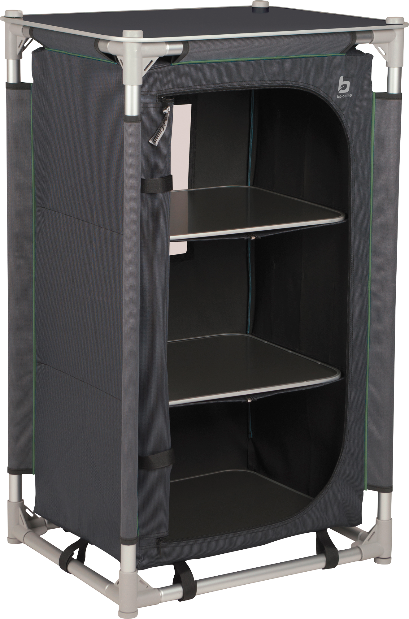 Sammenleggbart campingskap Emerald 57x47x97 cm fra Bo-Camp for campingbruk