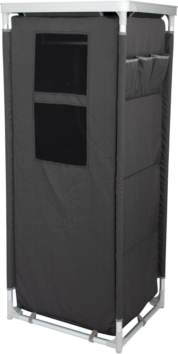 Sammenleggbart campingskap Paris 61x50x142 cm med klesstang detalj av ramme