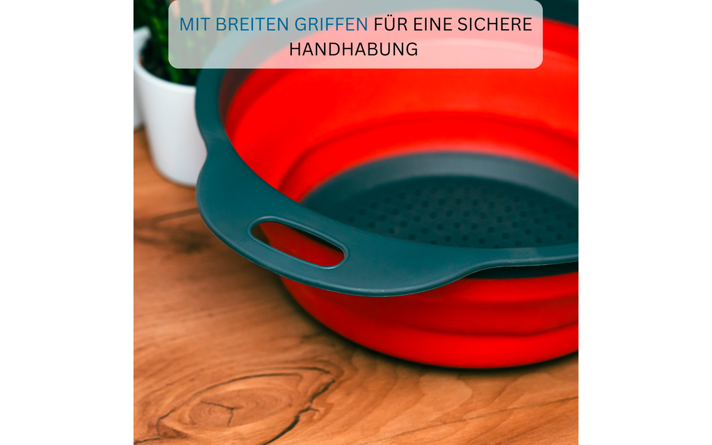 Sammenleggbart dørslag Maxi 22 cm BPA-fri Westmark montert