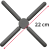 Sammenleggbart gryteunderlag Ø 22 cm varmebestandig 200 °C - Westmark i bruk