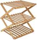 Sammenleggbart skap Fitzroy M bambus 50x40x54cm 3 hyller - Bo-Camp forfra