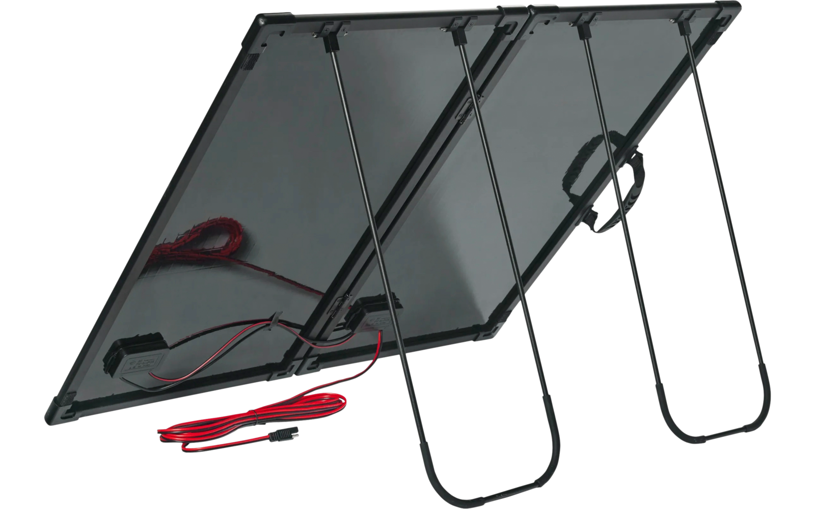 Sammenleggbart solcellepanel 100W for 12V fritidsbatterier - Osram bakside