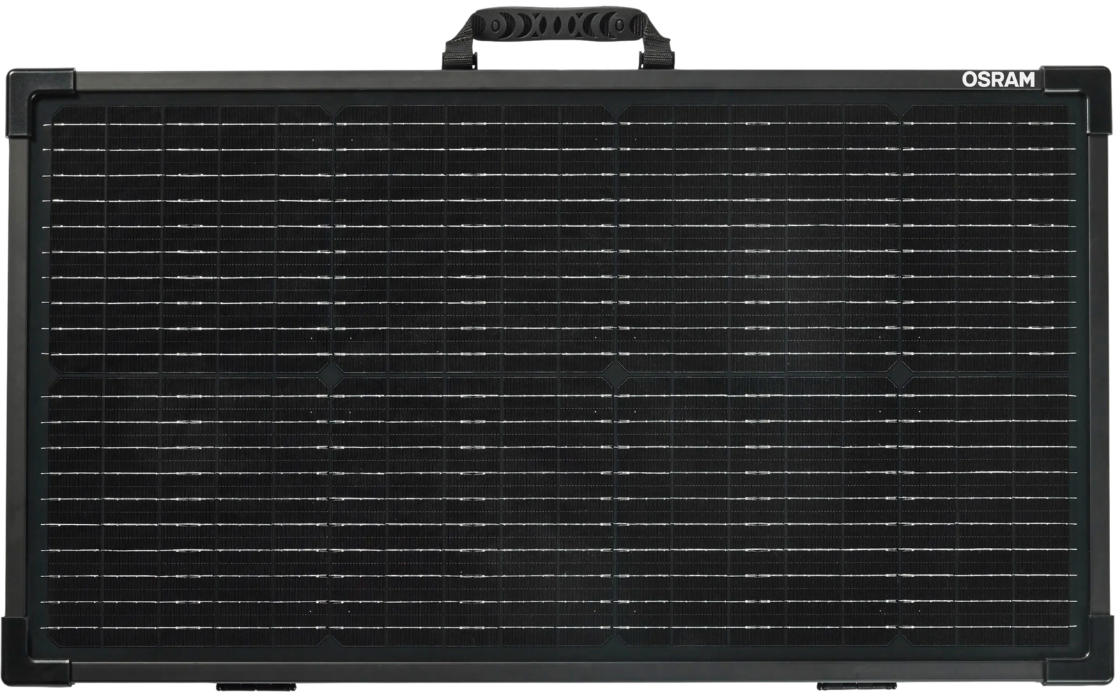 Detalj av sammenleggbart solcellepanel 100W for 12V fritidsbatterier - Osram