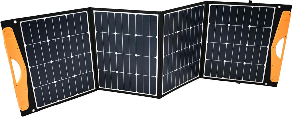 Detalj av sammenleggbart solcellepanel 160W tigerexped
