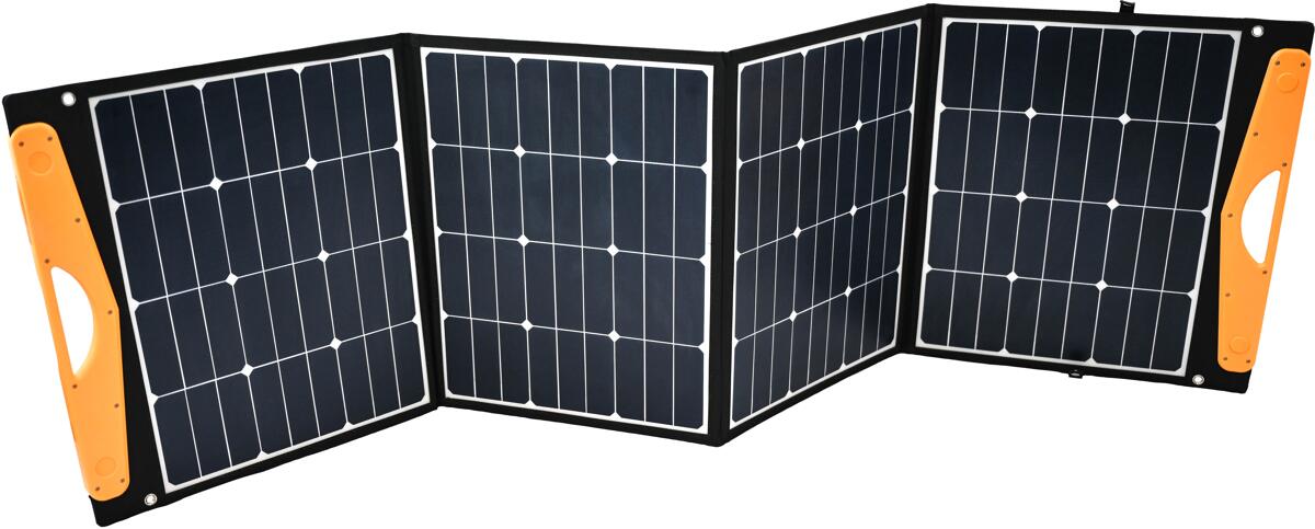 Detalj av sammenleggbart solcellepanel 160W tigerexped