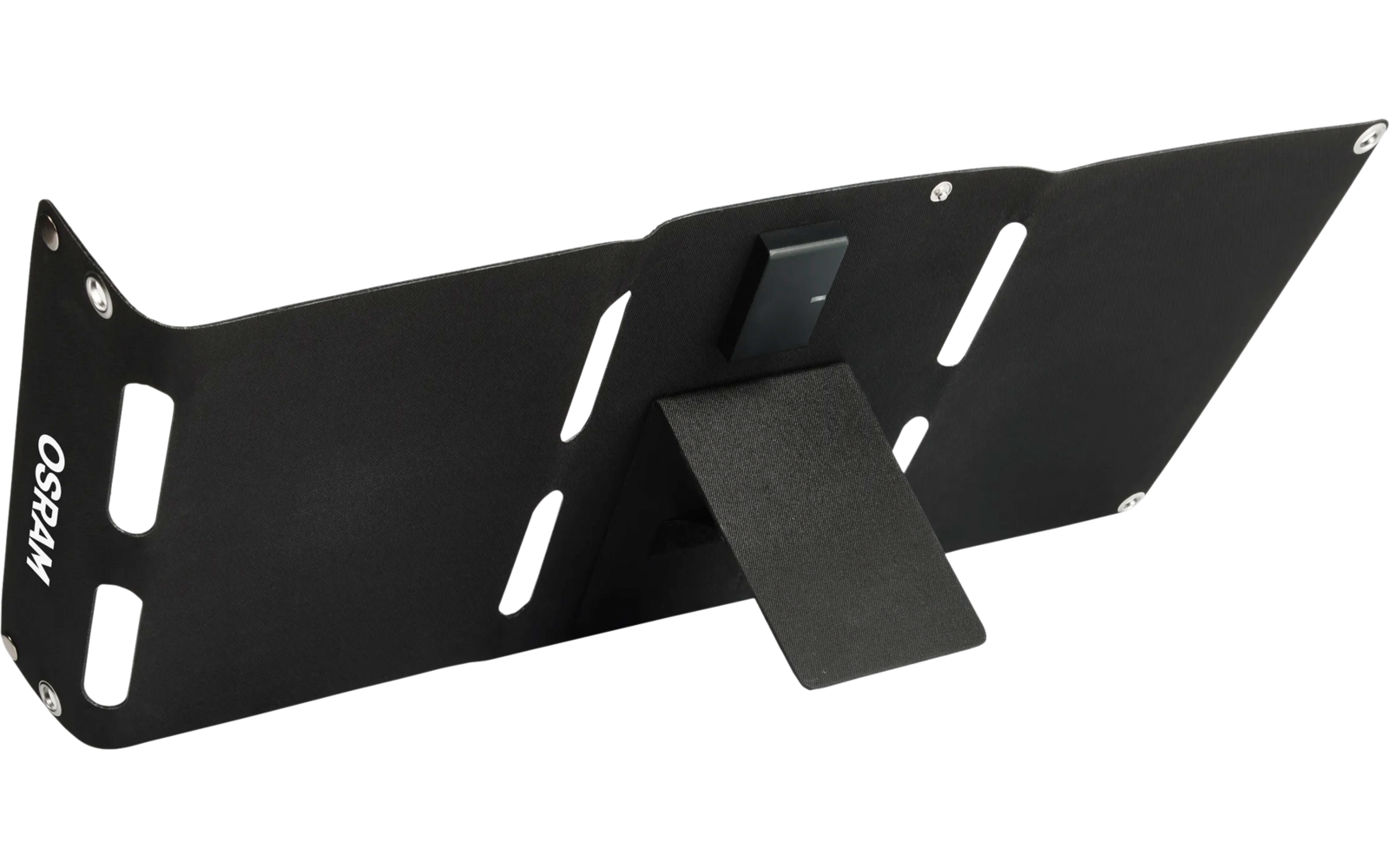 Bakside av sammenleggbart solcellepanel 20W med USB-C og USB-A 0,8 kg - Osram