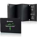 Sammenleggbart solcellepanel 21W med USB-A QC3.0 1 kg - Bresser forfra