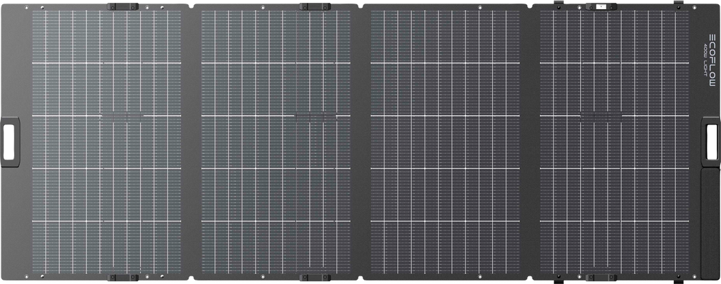 Sammenleggbart solcellepanel 400 W IP68 10,2 kg - EcoFlow forfra