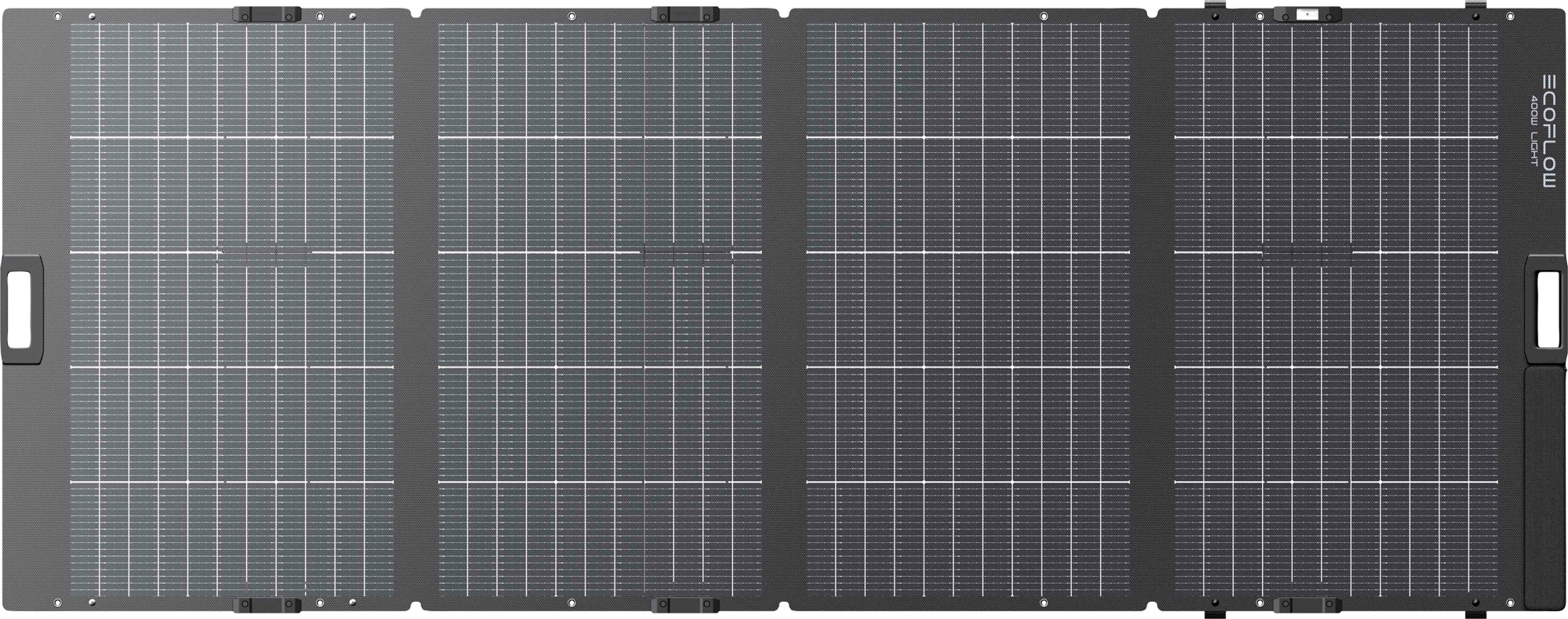 Sammenleggbart solcellepanel 400 W IP68 10,2 kg - EcoFlow forfra