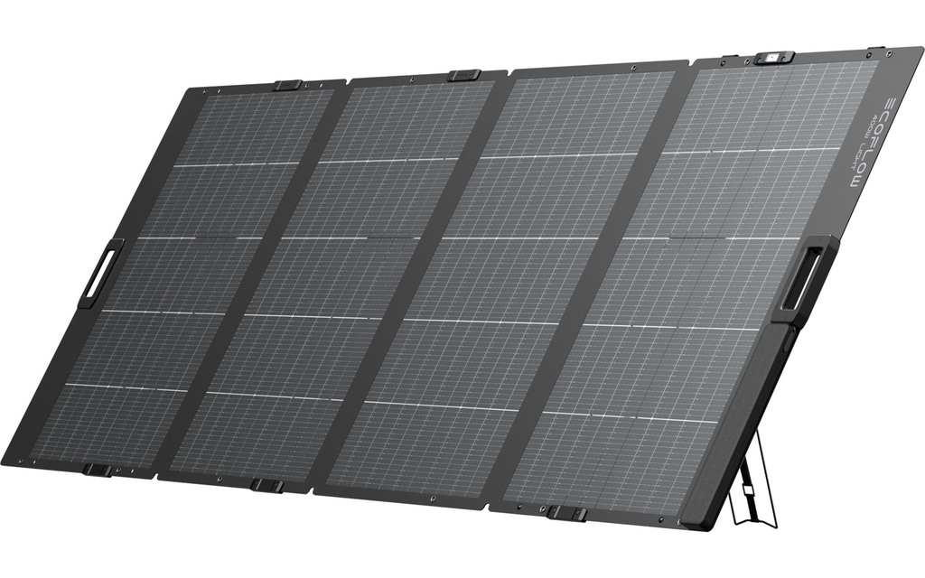 Sammenleggbart solcellepanel 400 W IP68 10,2 kg - EcoFlow bakside