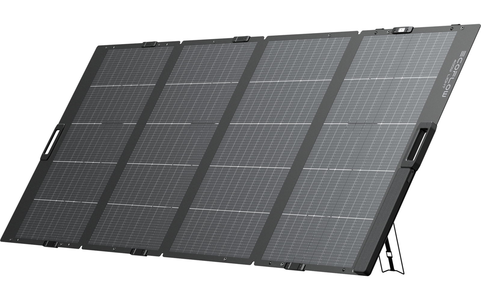 Sammenleggbart solcellepanel 400 W IP68 10,2 kg - EcoFlow bakside
