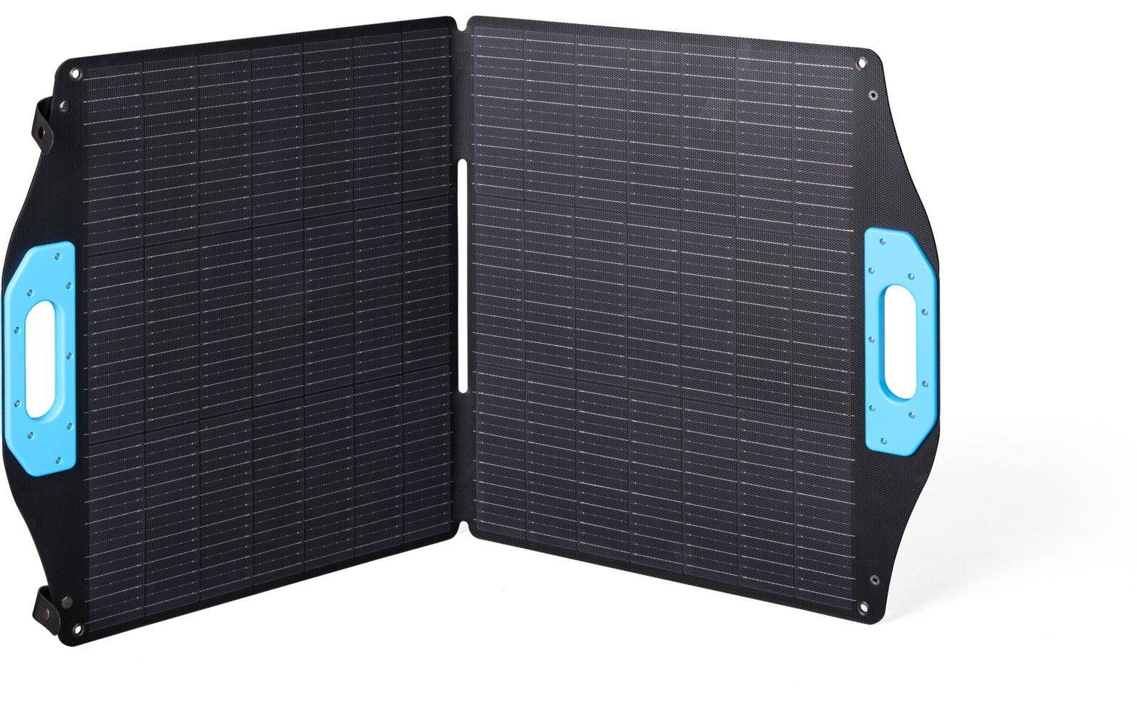 Sammenleggbart solcellepanel komplettsett 100 W bakside