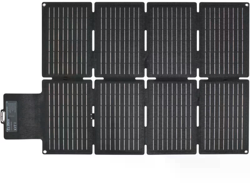 Sammenleggbart solcellepanel MSP SunGrid 72 W med USB forfra