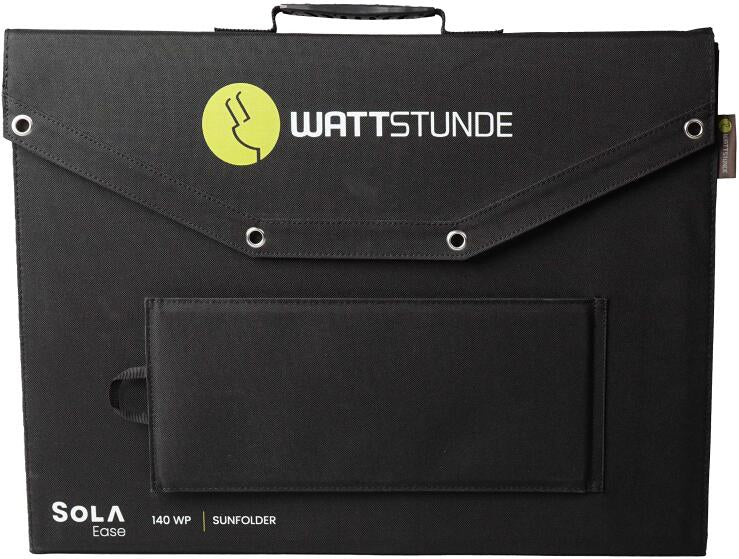 Montert sammenleggbart solcellepanel SunFolder 140Wp 4,7 kg ETFE - WATTSTUNDE i bruk