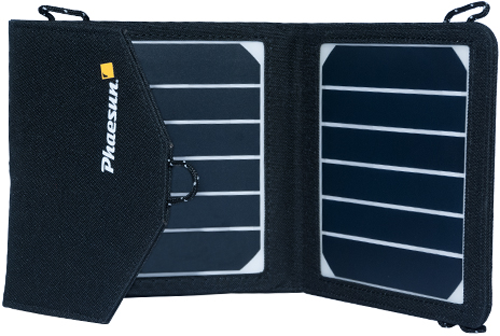 Sammenleggbart solcellepanel Trek King 7W monokrystallin fra Phaesun