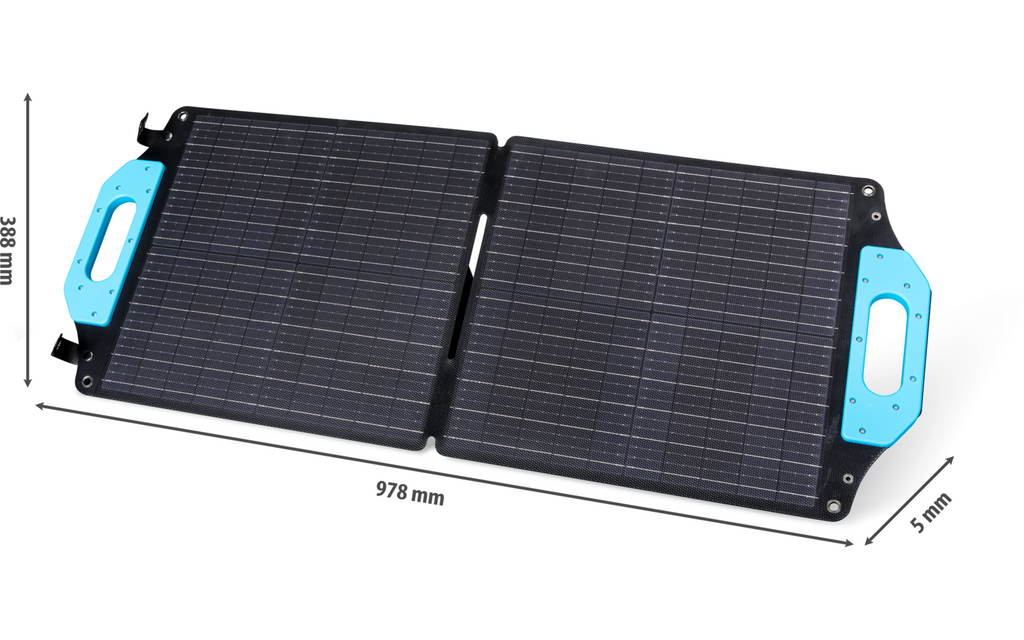 Sammenleggbart solcellepanel XT60 60W med kabel