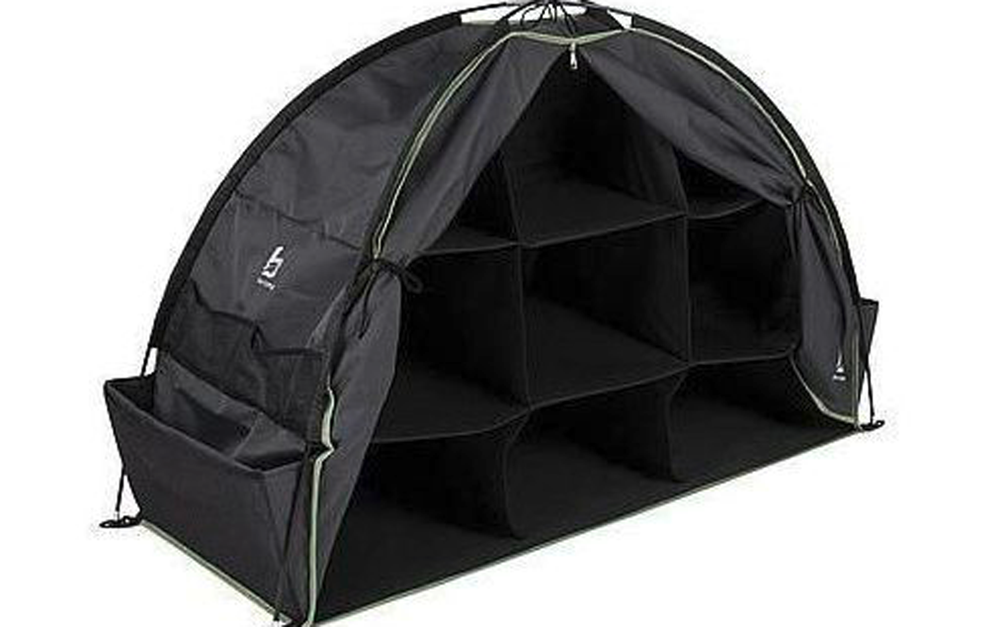 Sammenleggbart teltskap med 9 rom 600D polyester 2,5 kg - Bo-Camp for campingoppbevaring