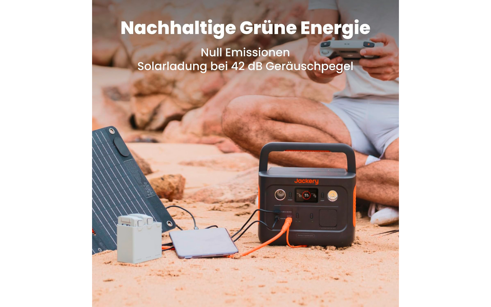 Bærbar powerstation Explorer 240 V2 LiFePO4 256 Wh 3,6 kg sammenlignet med annen campingutstyr