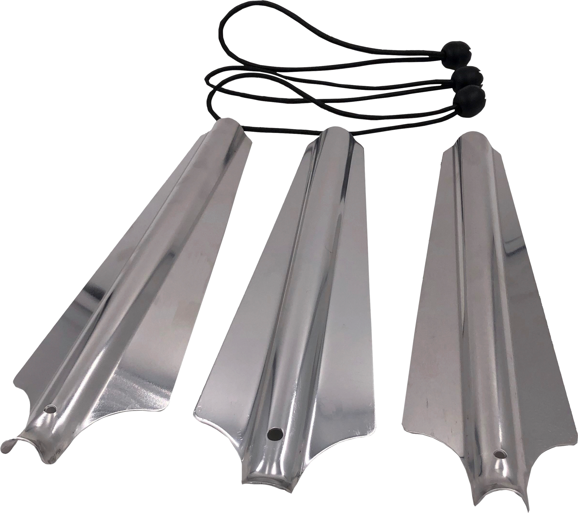 Sandplugger i aluminium med spennring 3 stk 32 cm foran