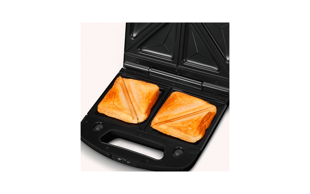 Detalj av non-stick plater på Sandwichgrill 3-i-1 SA 2968 1000 W svart - Severin