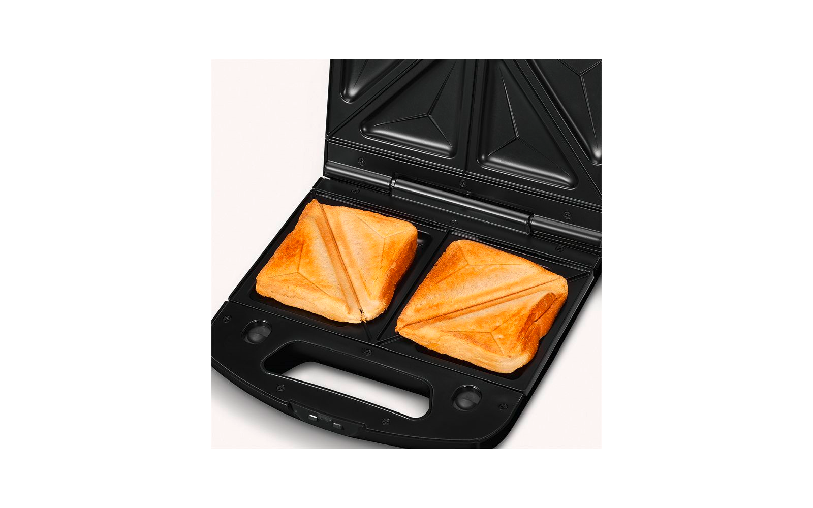 Detalj av non-stick plater på Sandwichgrill 3-i-1 SA 2968 1000 W svart - Severin