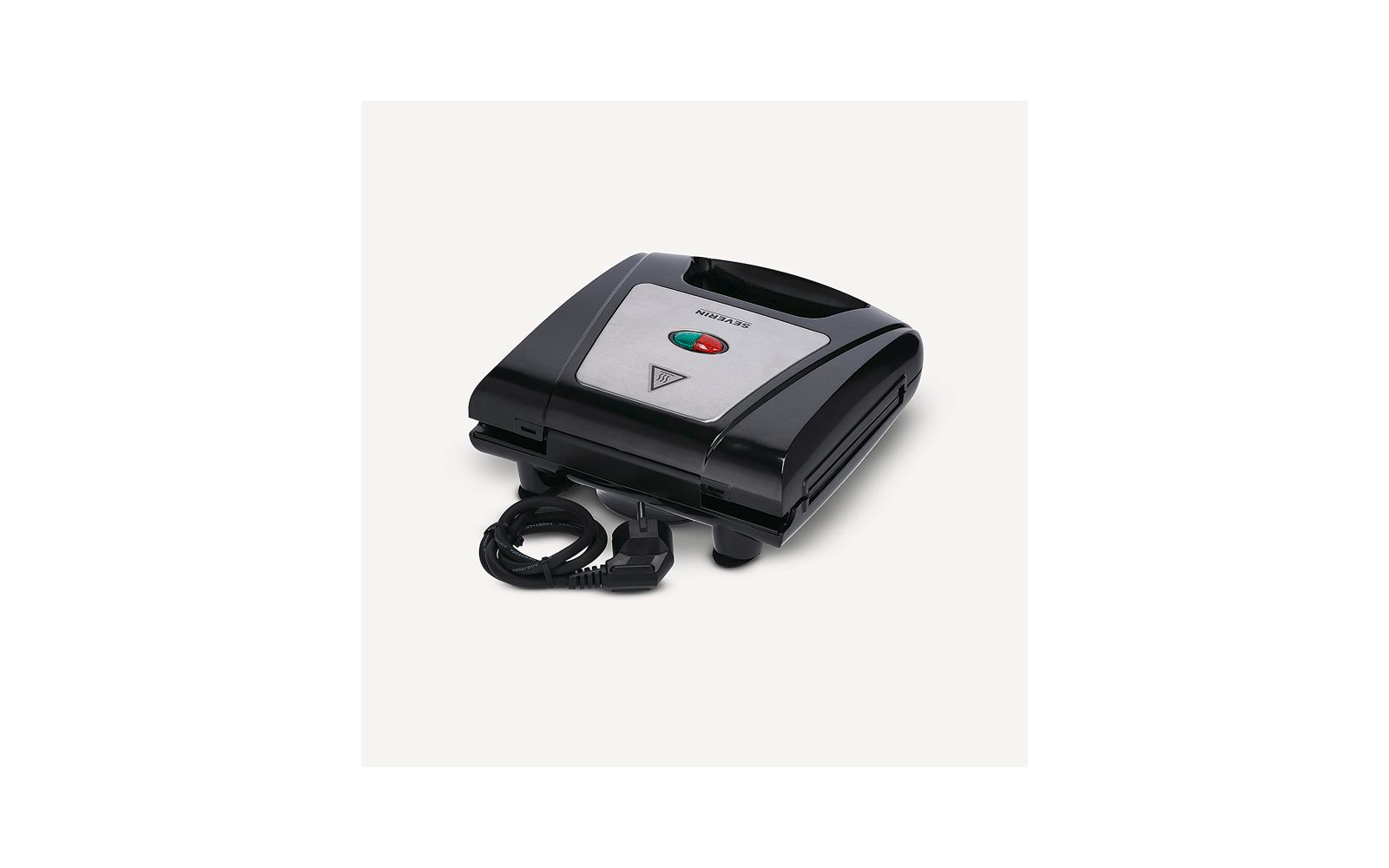 Sandwichgrill 3-i-1 SA 2968 1000 W svart - Severin med alle plater