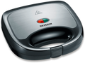 Sandwichmaker SA 2969 600 W med beleggfri plate svart forfra