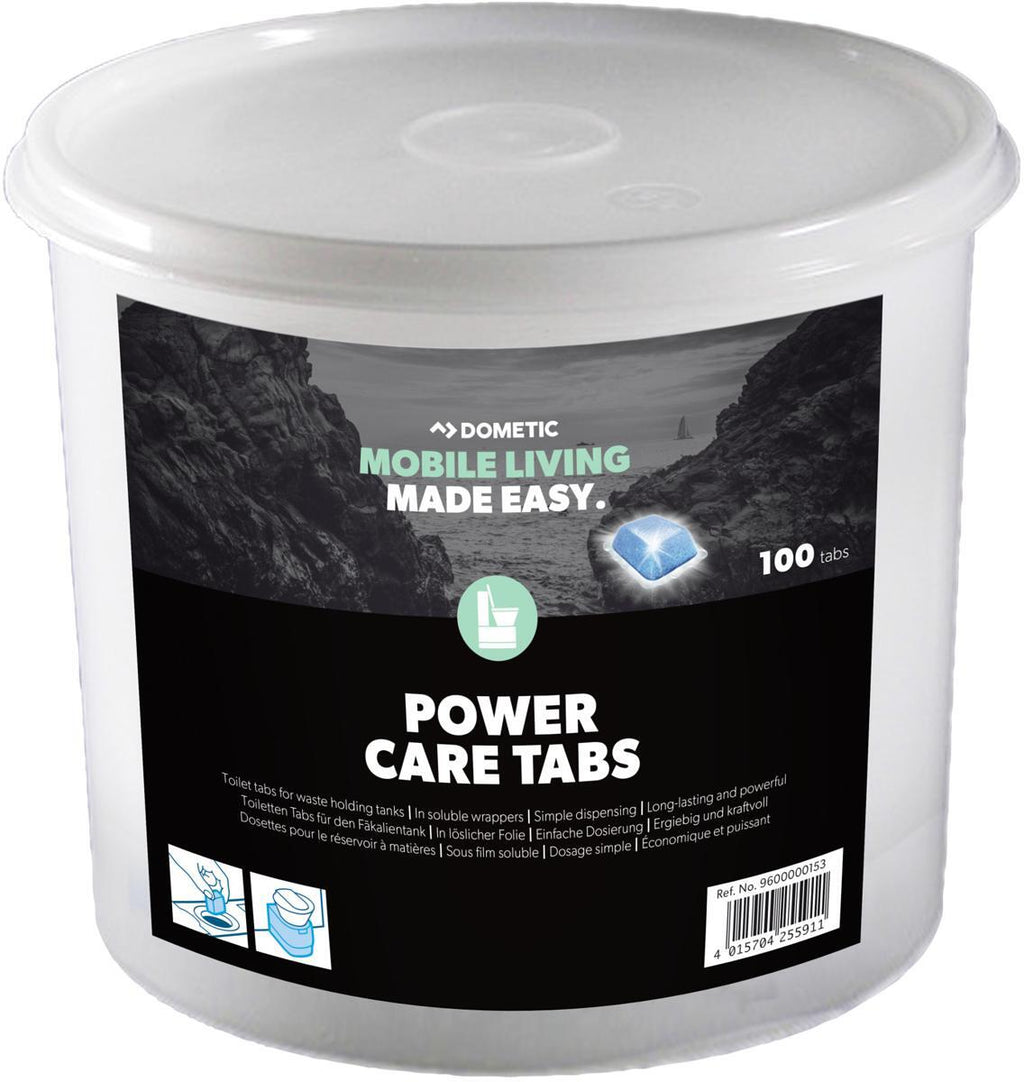 Sanitærtabletter PowerCare Tabs for avfallstank - Dometic montert i campingtoalett