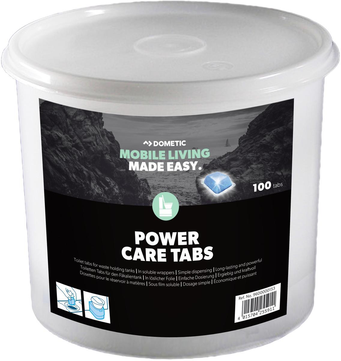 Sanitærtabletter PowerCare Tabs for avfallstank - Dometic montert i campingtoalett