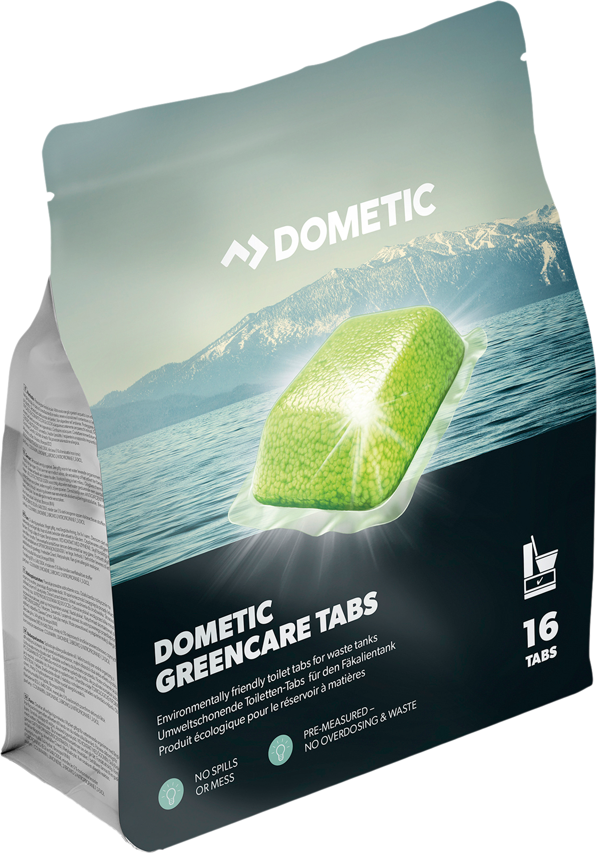Sanitærtabletter GreenCare 16 tabs for kassettoalett - Dometic forpakning