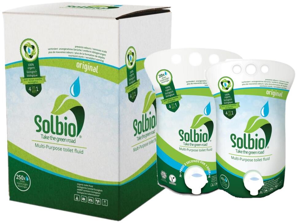 Sanitærtilsetning 4 in 1 Original biologisk - Solbio forfra