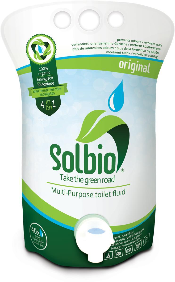 Sanitærtilsetning 4 in 1 Original biologisk - Solbio detalj av emballasje
