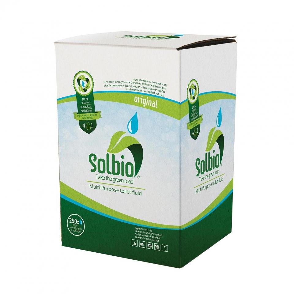 Sanitærtilsetning 4 in 1 Original biologisk - Solbio montert i campingtoalett