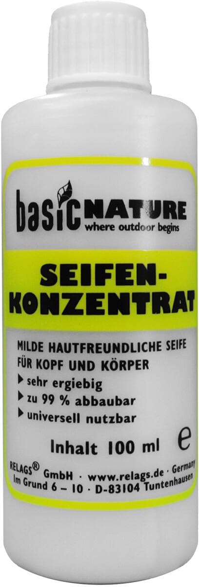 Forside av Såpekonsentrat for hår og kropp 100 ml - BasicNature