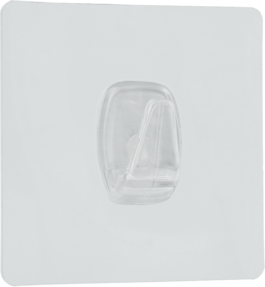 Selvklebende krok U-Fix kvadratisk 8 x 8 cm transparent forfra