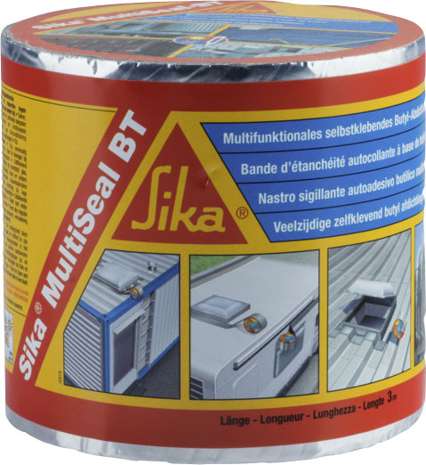 Selvklebende tettebånd MultiSeal BT 3 m butyl aluminium - Sika for rask tetting