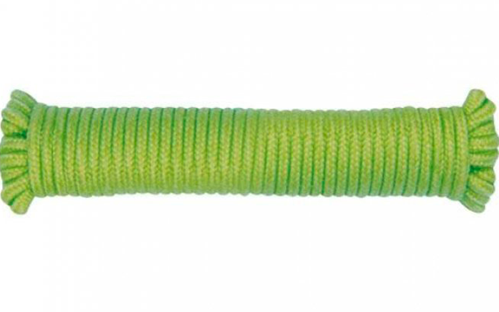 Selvlysende teltline 20 m, 4 mm, synlig i mørket forfra