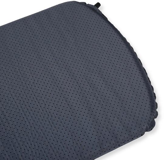 Bakside av Selvoppblåsbart liggeunderlag 185x55 cm, 5 cm tykt, grå