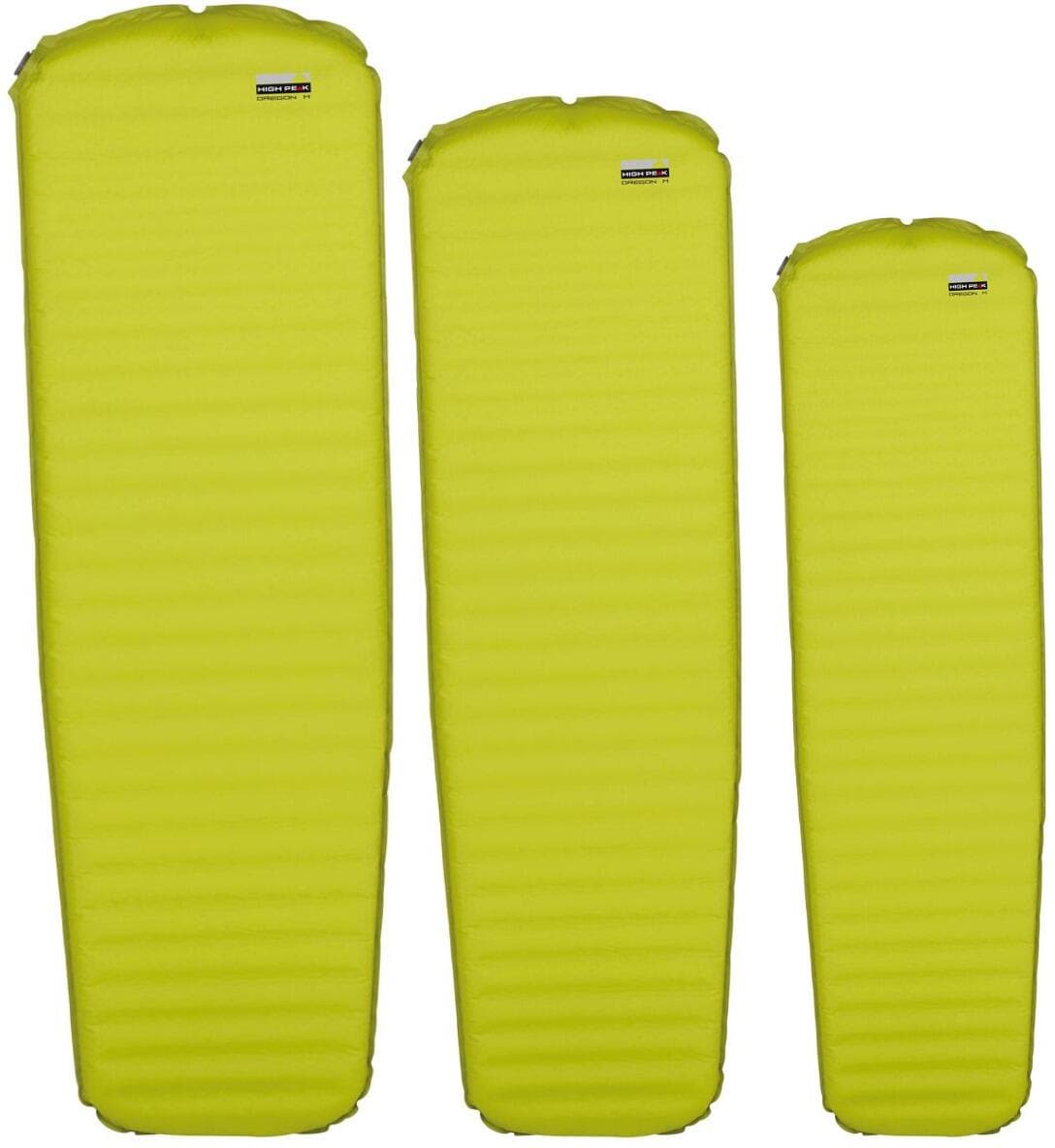 Selvoppblåsbart liggeunderlag Oregon 5 cm Wave-Cut trapesform fra High Peak sett forfra
