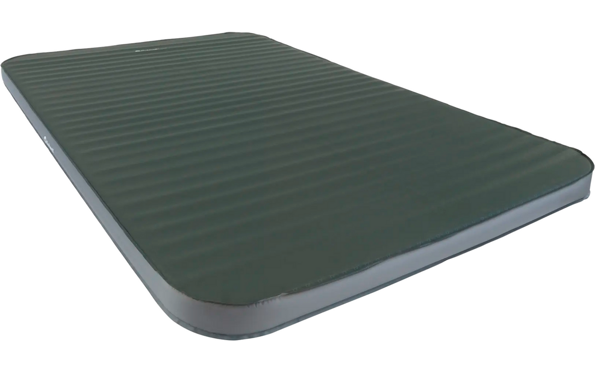 Selvoppblåsende liggeunderlag Dreamboat Double 200x140 cm - Outwell sett fra siden med dyp 3D-profil
