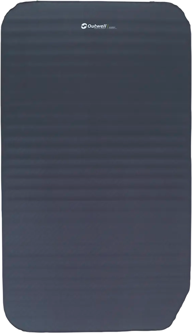Selvoppblåsende liggeunderlag Highway Campervan 200x114 cm - Outwell sett forfra i fargen Night Blue