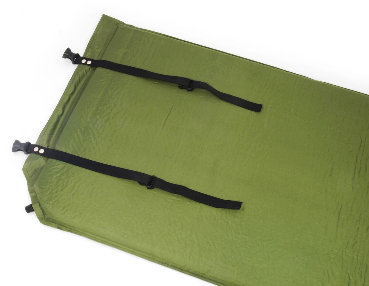 Nærbilde av stoffmateriale på Selvoppblåsende liggeunderlag med PU-skum polyester Origin Outdoors
