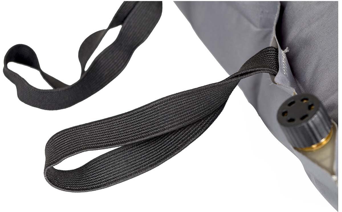 Detalj av ventil på Selvoppblåsende pute Deluxe 46x29 cm polyester