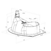 Montert Separasjonstoalett DIY-sett 4-delt med 11 l tank hvit i campingvogn