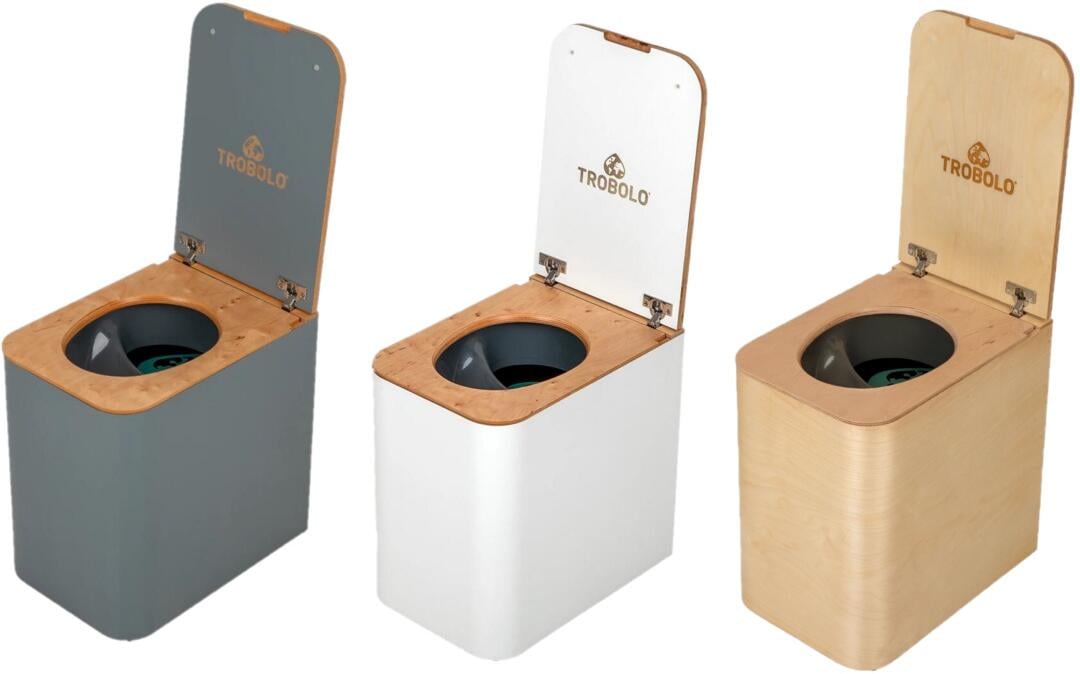 Separasjonstoalett SilvaBlœm med HPL-belegg forfra