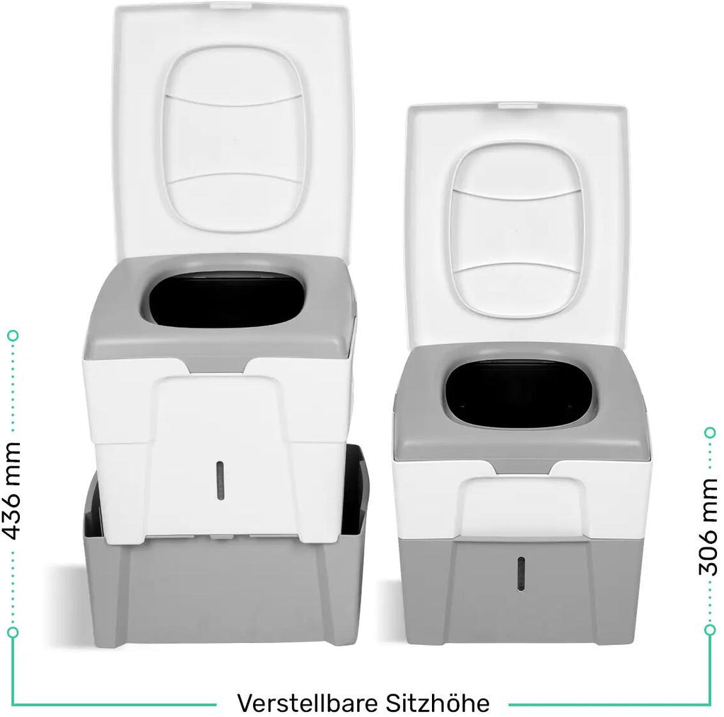 Separasjonstoalett WandaGO høydejusterbar 306-436mm - TROBOLO med tilbehør