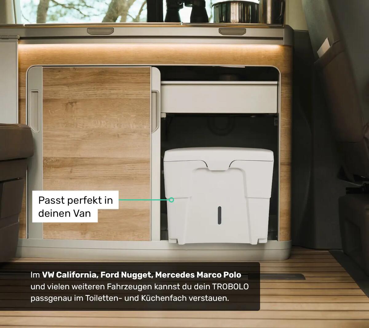 Transport av Separasjonstoalett WandaGO Lite i bil
