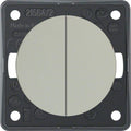 Seriebryter Integro rustfritt stål matt 250V 10AX front