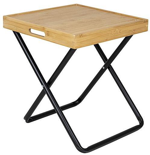 Montert Serveringsbrett i bambus 40x40 cm Bo-Camp på campingbord